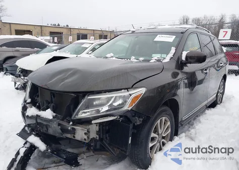 2015 Nissan Pathfinder Sl z USA, uszkodzony, nr VIN 5N1AR2MM1FC677631